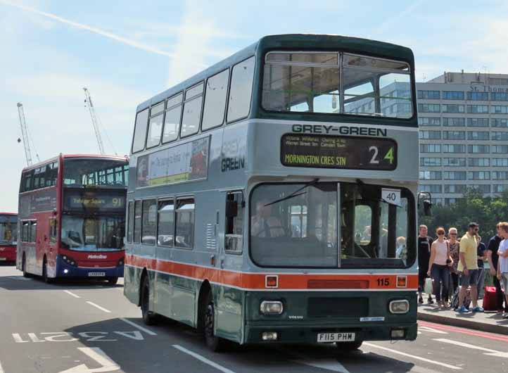 Grey Green Volvo D10M/Alexander 115